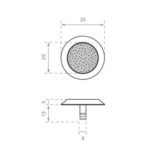 Stainless Steel Tacstud with Carb Insert - Image 2