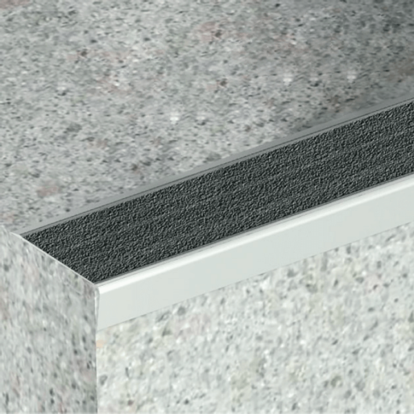Aluminium Stair Nosing With Self Adhesive Insert