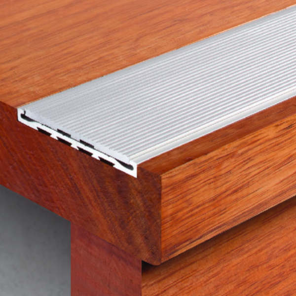 Aluminium Safety Stair Nosing with Aluminium Insert