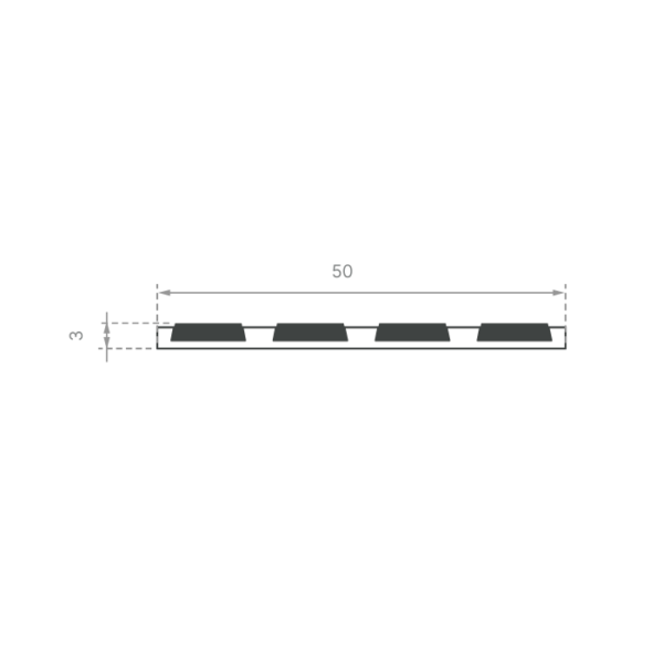 Aluminium Striped Carborundum Safety Stair Nosing - Image 2