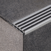 Aluminium Stair Nosing with Striped Carborundum Insert
