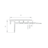 Solid Aluminium Safety Stair Nosing - Image 2