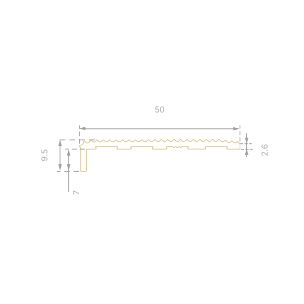 Solid Brass Stair Nosing - Image 2