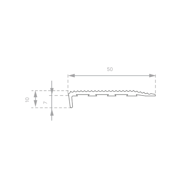 Solid Aluminium Stair Nosing - Image 2