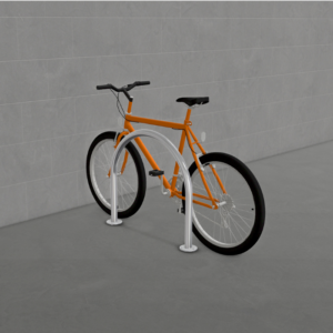 Surface Mounted Hoop Bike Rack