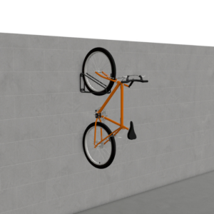 Tri Wall Mounted Cradle Bike Rack