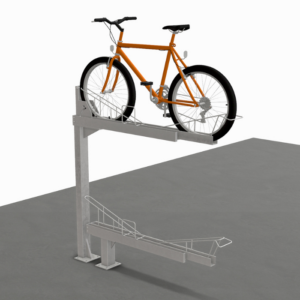 Max Dynamic 2-Tier Sliding Upper and Lower Bike Rack