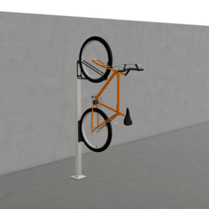 Tri Post Mounted Cradle Bike Rack
