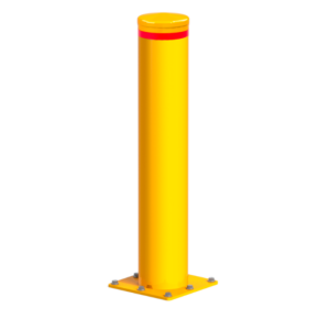 Galvanised Steel Surface Mount Bollards - 220mm diameter