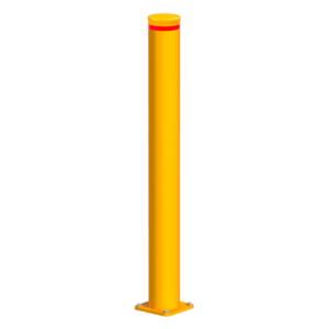 Galvanised Steel Surface Mount Bollards - 115mm diameter